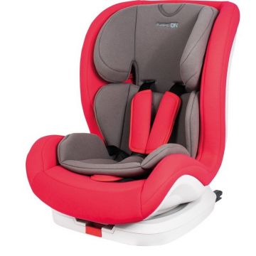 Scaun auto pentru copii, Ceres, 9-36 Kg, Isofix, Centura  Cu Pozitie somn si tetiera, Red