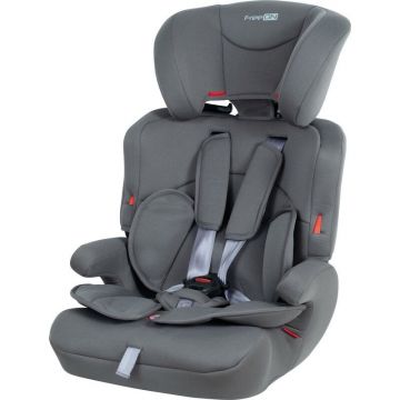 Scaun auto pentru copii, Triton, 9-36 Kg, Spatar si tetiera reglabile, Spatar detasabil, Centura in 5 puncte, Grey