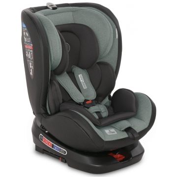 Scaun auto rotativ cu isofix, Lorelli Nebula, 0-36 Kg, Iceberg, Green Leather