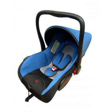 Scaun de masina de tip scoica auto, 0-13 kg, maner reglabil, albastru