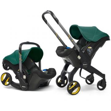 Scoica auto Doona Racing Green, 0-13 kg (Negru/Verde)