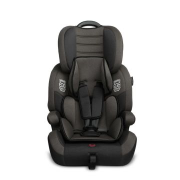 Caretero - Scaun auto Egis, Spatar detasabil, 9-36 Kg, Tetirea reglabila pe 4 trepte de inaltime,Conform cu standardul european de securitate ECE R44/04, Gri