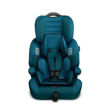 Caretero - Scaun auto Egis, Spatar detasabil, 9-36 Kg, Tetirea reglabila pe 4 trepte de inaltime,Conform cu standardul european de securitate ECE R44/04, Teal