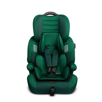 Caretero - Scaun auto Egis, Spatar detasabil, 9-36 Kg, Tetirea reglabila pe 4 trepte de inaltime,Conform cu standardul european de securitate ECE R44/04, Verde Inchis