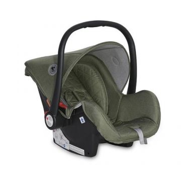 Cos auto copii Comet Lorelli, husa detasabila, copertina, centura de siguranta cu prindere in 3 puncte, suport moale spate si cap, maner reglabil, 0-13 kg, Loden Green