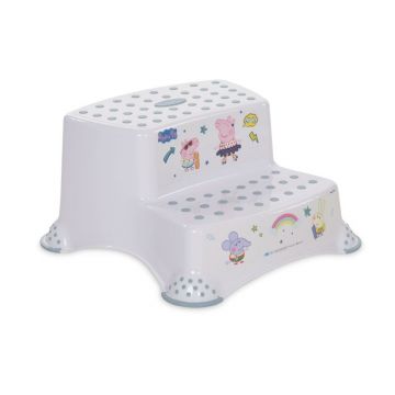 Inaltator dublu pentru baie antiderapant, Disney, Peppa Nordic White Inaltator dublu pentru baie antiderapant, Disney, Peppa Nordic White