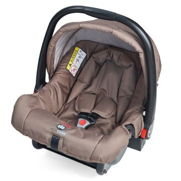 Kidscare - Scoica auto Nova cu maner reglabil si parasolar, Maro Kidscare - Scoica auto Nova cu maner reglabil si parasolar, Maro