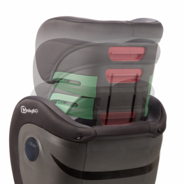 Scaun auto BabyGo i-Size SafeChild Black 100-150 cm certificat R129