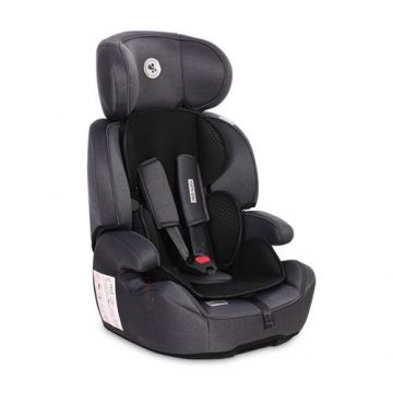Scaun auto Lorelli Iris, Isofix, 9-36 Kg, buzunar lateral, tetiera reglabila in 3 pozitii, husa detasabila, sistem antibasculare, negru