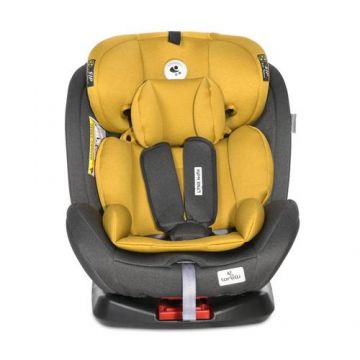 Scaun auto Lorelli Lynx, Isofix, 0-36 kg, rotativ 360 grade, Black Lemon Curry