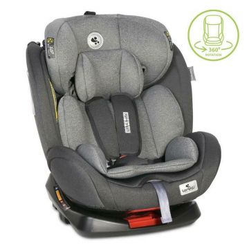 Scaun auto Lyra Isofix, rotativ 360 grade, 0-36 kg, Black & Grey Scaun auto Lyra Isofix, rotativ 360 grade, 0-36 kg, Black & Grey