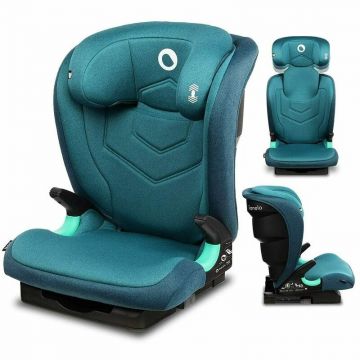 Scaun auto Neal Turquoise Spatar reglabil, Baza i-size, 15-36 Kg, cu Isofix, Verde
