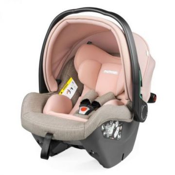 Scaun Auto Peg Perego i-size Primoviaggio SLK, 40 - 87 cm, 0-13 kg, Mon Amour, Bej Roz