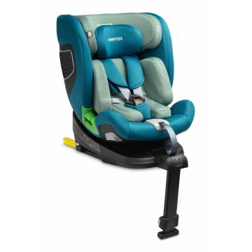 Scaun auto rotativ Caretero Kamptos I-Size 40-150 cm AlbastruVerde