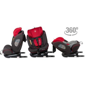 Scaun auto rotativ cu Isofix grupa 0-36 kg Nova Rosu