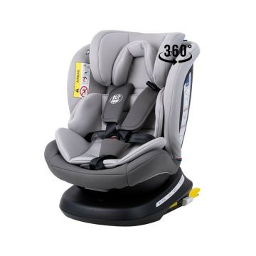 Scaun Auto Tweety Plus DELUXE BUF BOOF DuoGrey cu Isofix rotativ 360 grade 0 36 kg