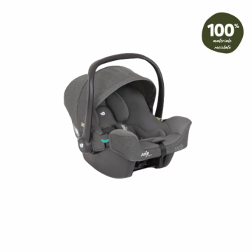 Scoica auto Joie i-Snug 2 cu tetiera reglabila 40-75 cm Shell Gray colectia Cycle testata ADAC si certificata R129