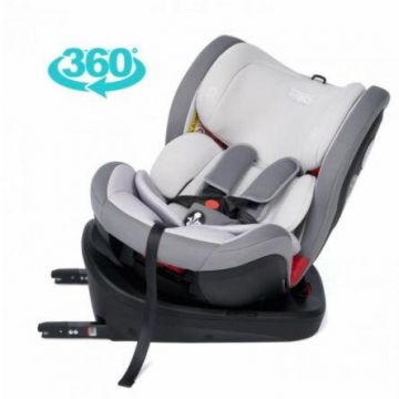 U-GROW Scaun auto rotativ 360 gr cu Isofix, Gri