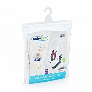 Husa universala pentru scaun auto de la BabyJem Alb