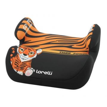 Inaltator auto Lorelli Topo Comfort, Tigru, 15-36 Kg, Negru/Portocaliu