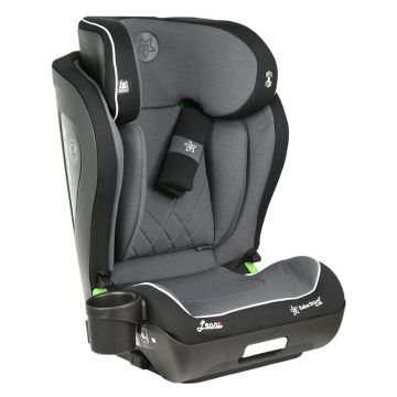 Scaun auto, Bebe Stars, Leon, I-size, 100-150 cm, Tehnologie Isofix, Spatar reglabil, Tetiera reglabila, Include suport pahar, Conform cu ECE R129/03, Black