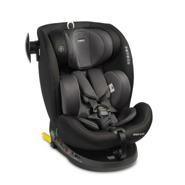 Scaun auto, Caretero, Commo, i-Size, 40-150 cm, 0-36 kg, Cu Isofix+Top Teather, Protectie laterala, Rotire 360 grade, Reglare spatar, Reglare tetiera, Conform R129/02, 0 luni+, Gri