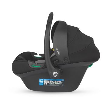 Scoica auto iSize Coccolle Knox Greystone, husa detasabila, insert din spuma de memorie